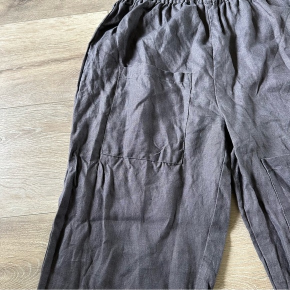 New Mordenmiss 100% Linen Gray Pants Sz M - Picture 11 of 11
